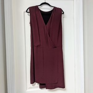TIBI Burgundy Sleeveless Dress Size 2